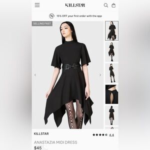 Killstar Anastazia Midi Dress